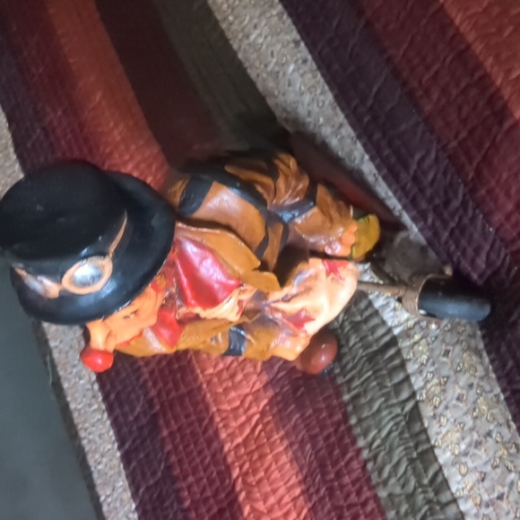 Vintage JUN ASILO 'STYLE' Clown on a scooter sculpture (no marking/sig) rare and - Picture 10 of 13